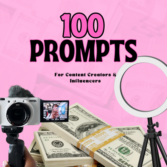 100 VIDEO PROMPTS FOR CONTENT CREATORS & INFLUENCERS (freebie!!!)